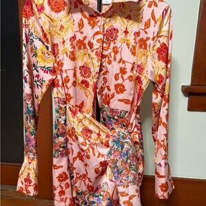 Hello Molly Pink and Orange Floral Dress
